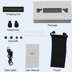 Earphone With 400mA Charging Case Wireless Bluetooth Earbuds Original Factory thumbnail-1