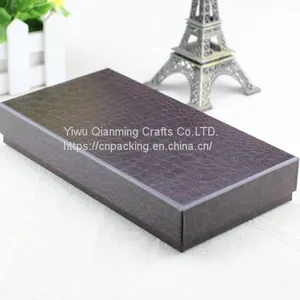 Leather Print Short Style Purse Zero Wallet Box Special Paper Cover Box Gifts Paper Package Hard Box thumbnail-2
