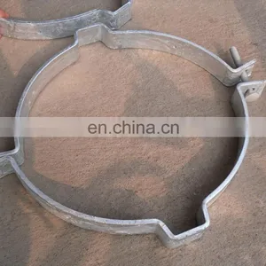 Galvanized Brace Bands Square Pipe Clamps,high Strength Pipe Clamp thumbnail-2