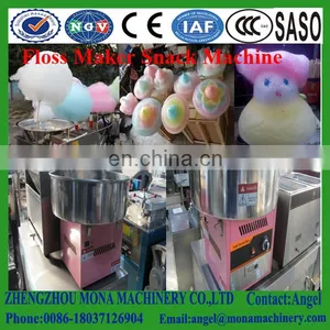 Stainless Steel Portable Electric Commercial Cotton Candy Machine / Floss Maker Pink Cart Stand thumbnail-6