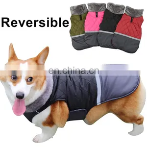 2020 Best Selling Pet Autumn and Winter Big Hairy Collar Double Face Waterproof Clothes thumbnail-3