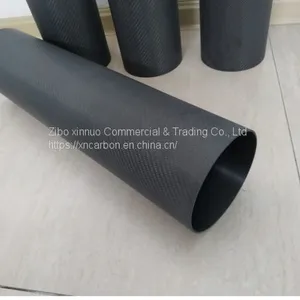 140mm 5.51 Inch Outer Diameter Low Intertia Carbon Fiber Shaft for Guide Roller thumbnail-3