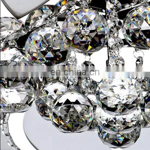 Modern Simple Led Lights Living Room Lights Bedroom Round Crystal Lamp Sun Flower Ceiling Lamp thumbnail-4
