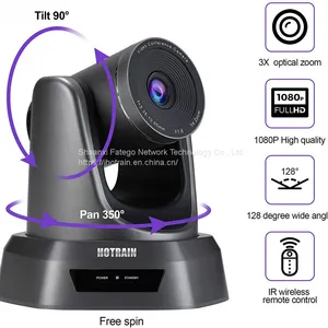 Hotrain FXN3X 3X Zoom USB 1/2.7” 2.1MP Full HD Color Video Conference Camera for Live Streaming, Online Education, Meeting thumbnail-3