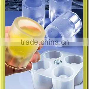 Food Grade 4 Shots Silicone Ice Cube thumbnail-1