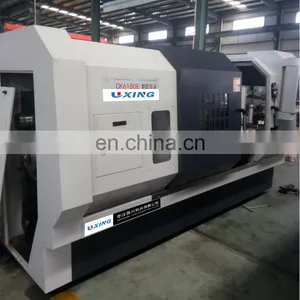 CK6185E Heavy Duty Big Type Large Spindle Bore Flat Bed Cnc Lathe Machine Turning Center thumbnail-2