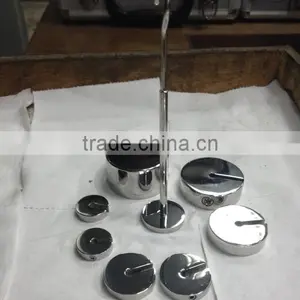 Stainless Slotted Weight Set With Hanger thumbnail-1