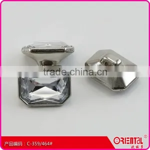 High Fashion Crystal Acryl Stone Combination Button With Shank for Women Weddding Dress thumbnail-1