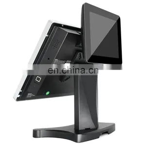 15'' Touch Screen All in One POS System Wifi/Dual Screen Cash Register/Built-in 8inch Customer Display Cashier POS Machine thumbnail-4