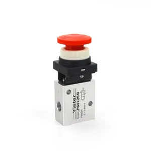 Pneumatic Solenoid Valve JM322EB With Lock Push Button Control Valve Mechanical Pneumatic Valve thumbnail-1