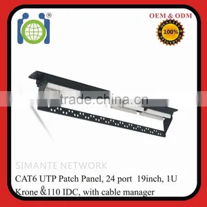 UTP CAT6 24 Port RJ45 Patch Panel thumbnail-3