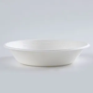 Disposable Biodegradable 7INCH Bowl Take Away Sugarcane thumbnail-4