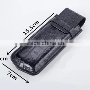 Wholesale High Quality First Layer Genuine Leather Gift Watch Storage Bag Purse Travel Watch Bag thumbnail-5