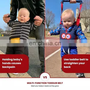 Adjustable Handheld Baby Walking Harness for Kids Walker Assistant Belt Safe Standing Learning Helper thumbnail-4