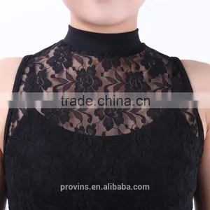 Girls Lyrical Two Pieces Lace Turtle Neck Dance Crop Tops, Dance Costumes thumbnail-5