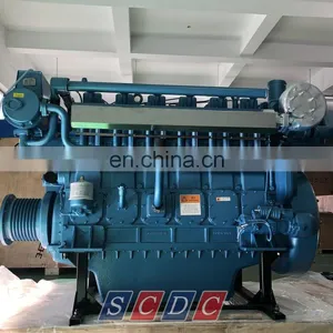 Best Price 6 Cylinder 735kw/1000hp/1500rpm 8170ZC1000-5 Weichai Marine Diesel Motor thumbnail-2