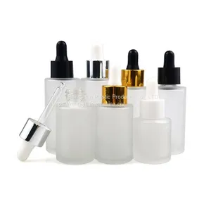 30ml Pink Color Cute Dropper Glass Bottle With Plastic Dropper Ring Cosmetic Packaging for Essential Serum Oil Products thumbnail-5