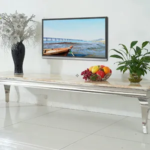 Living Room Furniture Sets Factory Stainless Steel tv Cabinet Luxury tv Stand Modern tv Stands With Drawers thumbnail-4
