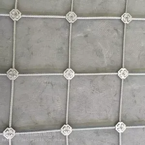 Ferrule Cable Mesh Stainless Steel Wire Rope Mesh Netting for Bird Net Garden Fence Safety Fence thumbnail-5