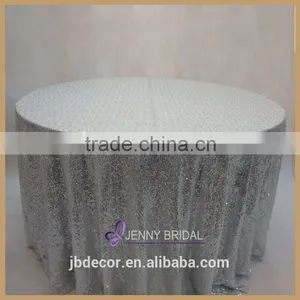 SQN#22 Wholesale 100% Polyester Mint Grenn Sequin Table Linens Fancy Tablecloths thumbnail-6