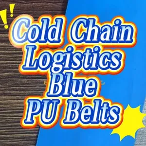 Blue PU Conveyor Belts for Cold Chain Logistics thumbnail-1