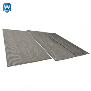 Industrial Open Arc Hardfacing CCO Wear Plate Custom Cutting Bending Mining Chute Lining thumbnail-1