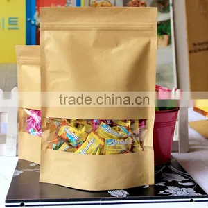 High Quality Zip Top Coffee Packaging Bags Kraft Paper Bag for Food thumbnail-3