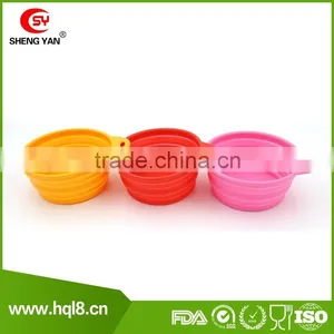 Pets Silicone Food & Water Collapsible Travel Bowl With Clip for Dog and Cat Quality Choice Most Popular thumbnail-4