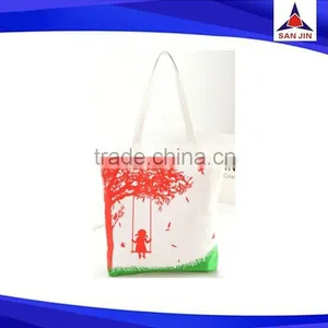 China Manufacturer Cotton Shopping Bag Fashion Beach Bag thumbnail-4