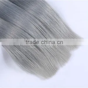 Cheap White Silver Human Hair Extensions thumbnail-2
