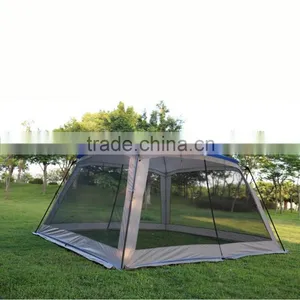 Outdoor Gazebo Garden Cheap Custom Printed Canopy Mosquito Net Beach Shade Tent thumbnail-2