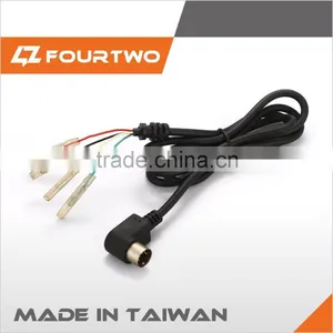 Taiwan MIT DC Angle Plug With Strain Relief and Wire Harness thumbnail-1