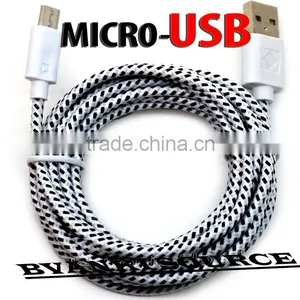 Colorful Rapid Charge Braided Micro USB Cable for Samsung for HTC for Letv Mobiles thumbnail-6