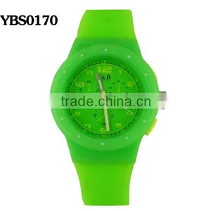 Hot Time Silicone Strap Fashion Custom Brand Unisex Watch Wholesale Products thumbnail-2
