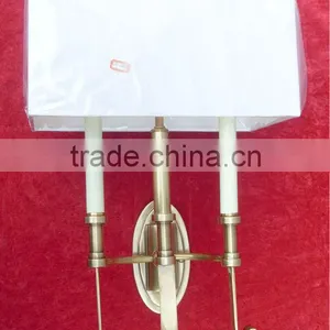 Two Tails Wall Sconce With Fabric Shade thumbnail-1
