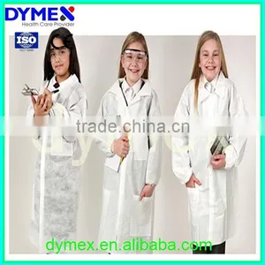 Non Woven Fabric Disposable Medical Protective Kids Lab Coats Cheap thumbnail-1
