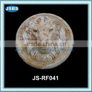 Modern Home Decorative Stone Lion Head Wall Relief thumbnail-1