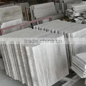 Best Sale Top Quality White Wooden Vein Marble Slab/tiles Price thumbnail-2