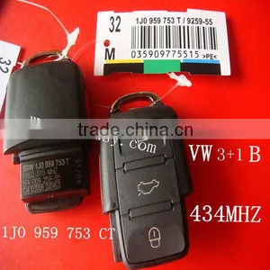 Tongda Key 3+1button Remote Key 315mhz ( 1JO 959 753 T V2 ) for VW thumbnail-1