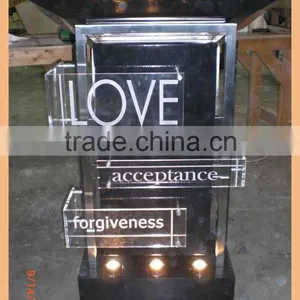 Yellow Color Advertising Equipment Acrylic Display Rack for Advertising Rack thumbnail-4