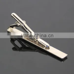 Wholesale Gentleman Silver Simple Necktie Tie Clip Bar Pin Practical Men Style Metal Blank Cheap Tie Clips thumbnail-5
