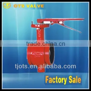 BV-DS041 CE/KS/JIS Clamp Butterfly Valve for Fire Fighting thumbnail-1