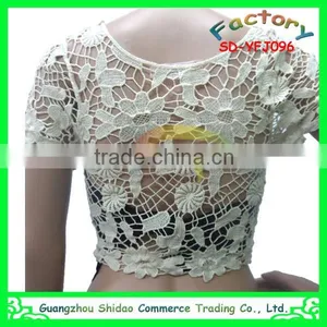Big Discount Export New Fashion Women Cotton Embroidery Summer Blouse thumbnail-3