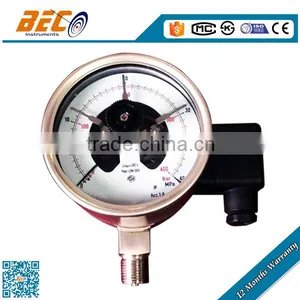 Good Price of Electric Three Contact Bourdon Pressure Gauge Manometer thumbnail-1