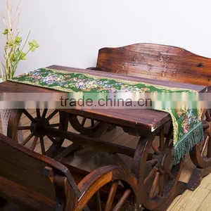 PLUS Fashionable New Arrival Table Runners With Beads and Embroidery Flower thumbnail-1