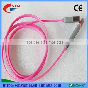2 in 1 Sync Data Micro Usb Cable for Iphone5/6s,1M Flat Noodle Line thumbnail-1