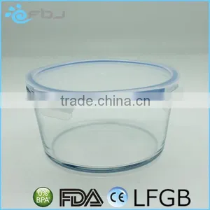 Round Clear Borosilicate Large Glass Container thumbnail-3