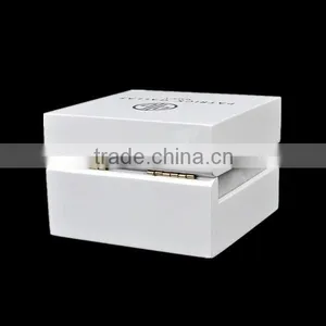 Custom Luxury Glossy White Wooden Watch Packaging Box thumbnail-4
