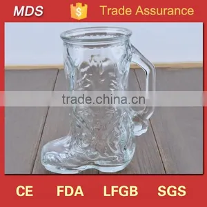 Engraved Custom Made Cheap Glass Boot Fancy Mugs thumbnail-3