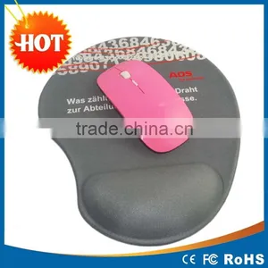 OEM Custom Design Logo Round Mouse Pad With Silicone Gel Wrist Rest Support thumbnail-3